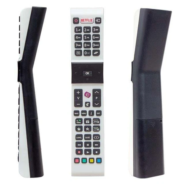 Profilo RCA49130 - Vestel Smart – Sanyo - Jvc Netflix Tuşlu Beyaz Yazısız Lcd Led Tv Kumanda ürün görseli 1