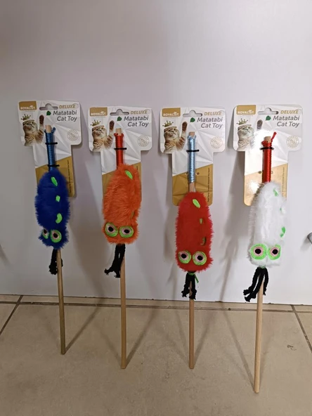 Royalist kedi oltası Matatabili Zilli 42 cm sap ürün görseli 1