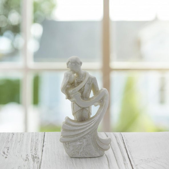 10 Adet 8cm Gelin Damat Biblo Sedef Boyalı ürün görseli 1