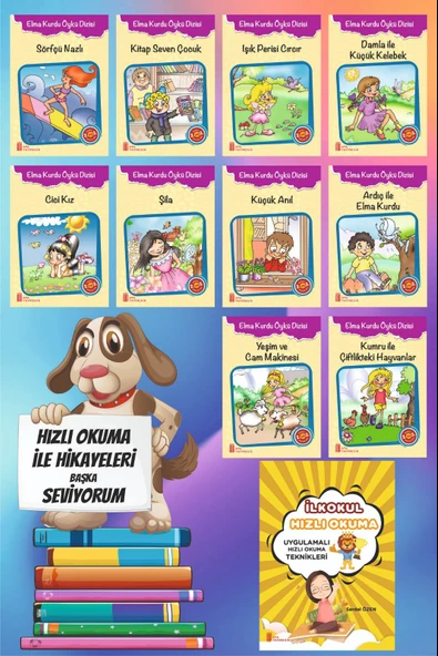 Ata 3.Sınıflar İçin Elma Kurdu Öykü Dizisi+Hızlı Okuma ürün görseli 1