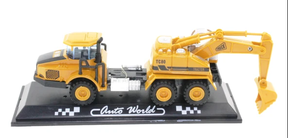 Die Cast Mini İnşaat Aracı Kepçe - Resim 6