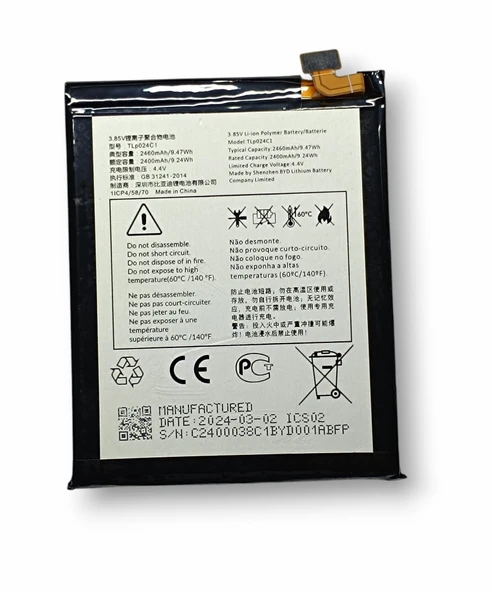 Alcatel A3 Batarya Alcatel OT-5080 5080X OT-5046D OT 5046Y 5046Y TLP024C1 Uyumlu Batarya ürün görseli 1