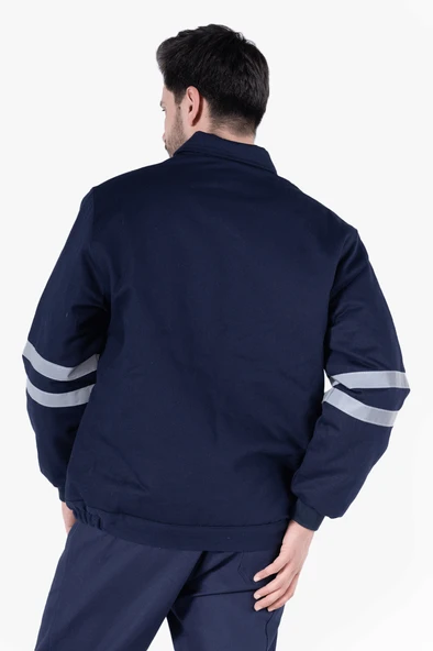 Reflektörlü Gabardin İş Montu Kışlık - Resim 2