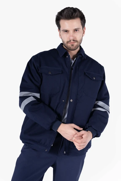 Reflektörlü Gabardin İş Montu Kışlık ürün görseli 1