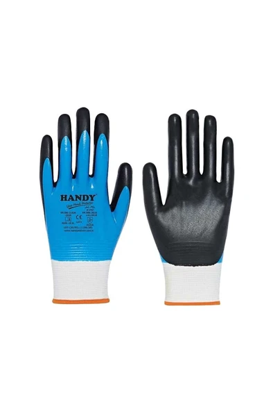 Handy H1701 Çift Kaplı Nitril İş Eldiveni ürün görseli 1