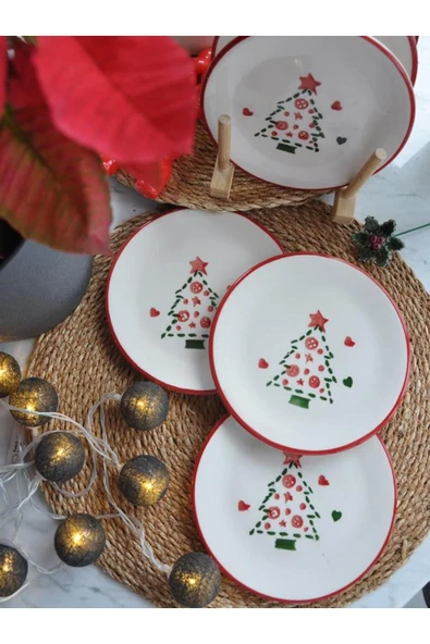 Yeniyıl 2025 Çam Ağacı 6lı Mini Set- 15 cm. ürün görseli 1
