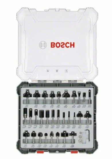 Bosch 2607017474 30 Parça 6 mm Şaft Pro Karışık Freze Seti ürün görseli 1