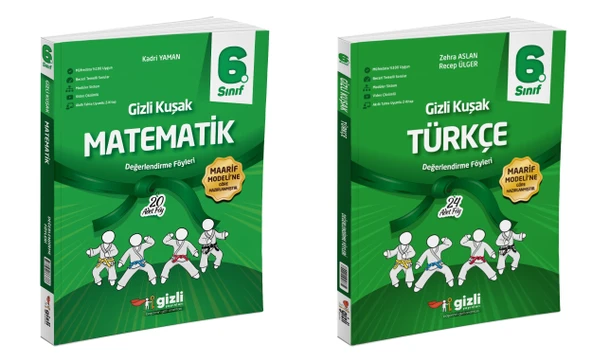 Gizli 2026 6. Sınıf Matematik + Türkçe Gizli Kuşak Serisi Seti 2 Kitap Güncel Müfredat ürün görseli 1