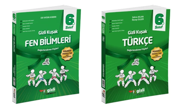 Gizli 2026 6. Sınıf Fen Bilimleri + Türkçe Gizli Kuşak Serisi Seti 2 Kitap Güncel Müfredat ürün görseli 1