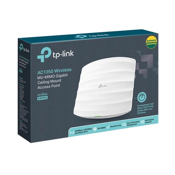 Omada Tp-Link EAP225 Tavan Tipi 1350 Mbps MU-MIMO Kablosuz Access Point - Resim 5