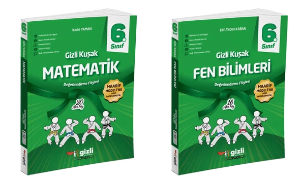 Gizli 2026 6. Sınıf Matematik + Fen Bilimleri Gizli Kuşak Serisi Seti 2 Kitap Güncel Müfredat ürün görseli 1