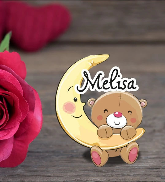 Kişiye Özel Hoşgeldin Bebek Ahşap Magnet Doğum Günü ürün görseli 1