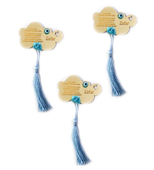 İsme Özel Erkek Bebek Magnet Gold Pleksi - 25 Adet ürün görseli 1