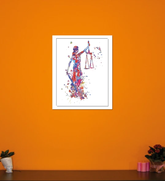 Avukatlar Gününe Özel Ahşap Tablo 40x30cm ürün görseli 1
