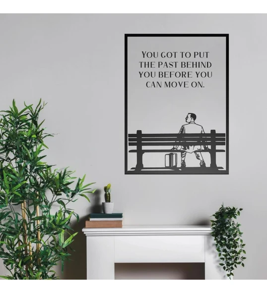 Duvar Süsü Şeffaf Pleksi Tablo Forrest Gump 35x25 ürün görseli 1