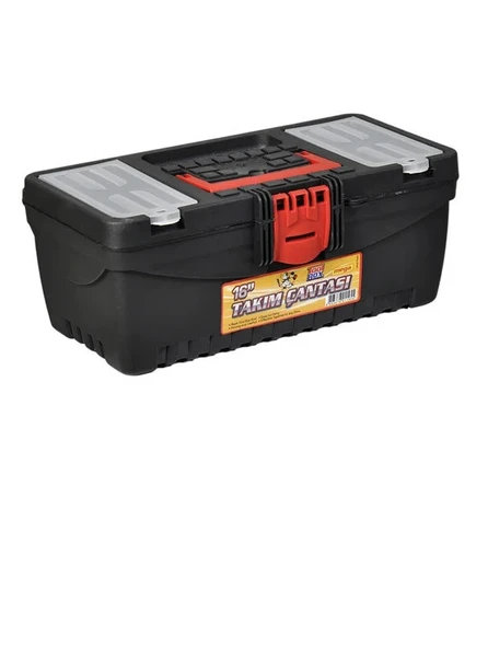 TOOLBOX 16" MEGA PLASTİK KİLİTLİ TAKIM ÇANTASI ürün görseli 1