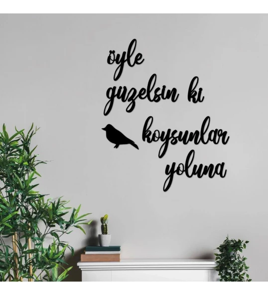 Öyle Güzelsin Ki Kuş Koysunlar Yoluna Duvar Tablosu ürün görseli 1