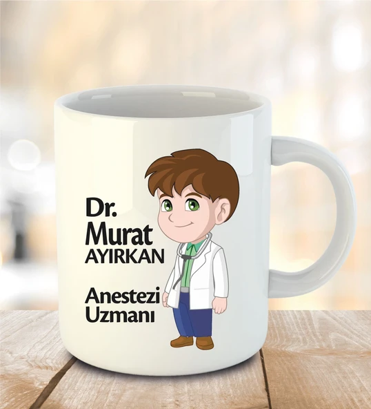 Doktora Özel İnci Beyazı Kupa Bardak - 26 ürün görseli 1