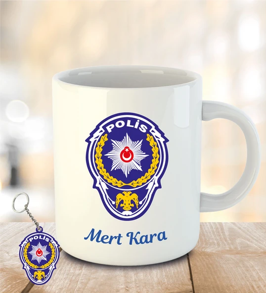 Polis Özel Kupa Bardak Anahtarlık Hediye ürün görseli 1