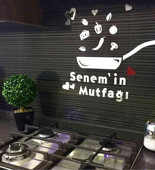 Kişiye Özel İsimli Mutfak Aynası ürün görseli 1