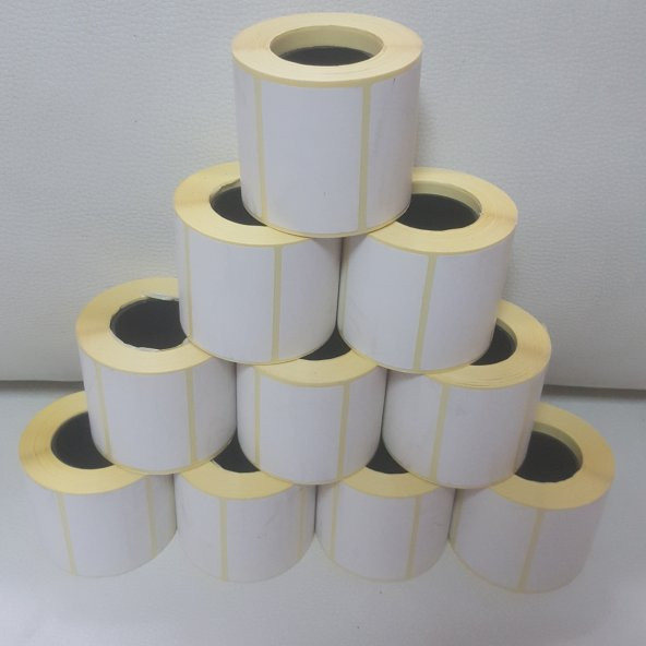30X60 BARKOD ETİKETİ EKO TERMAL & KUŞE 10 LU PAKET 1000 SARIM ürün görseli 1