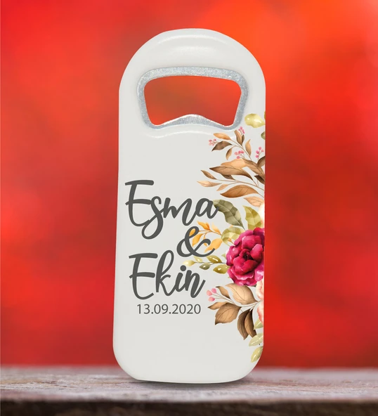 Kişiye Özel Uzun Açacak Magnet 4.5x11cm 30 Adet Söz, Nişan, Kına, Nikah Hatırası ürün görseli 1