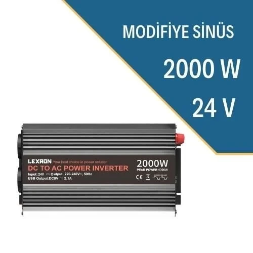 LEXRON 2000W-24V MODİFİYE SİNÜS İNVERTER ürün görseli 1