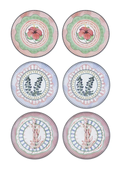 The Mia Spring Servis Tabağı 6lı Set 26 cm SPR0004 ürün görseli 1