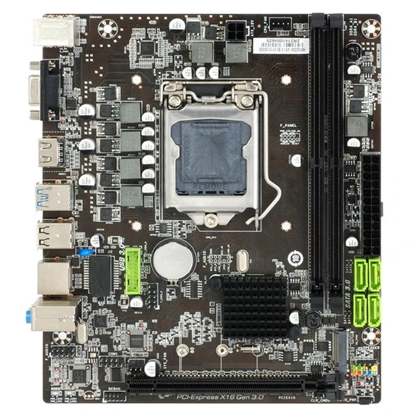 SecLife H310CDA1 B250 (6.7.8.9. nesil desteği) DDR4 HDMI PCIe 16X v2.0 1151p mATX ürün görseli 1
