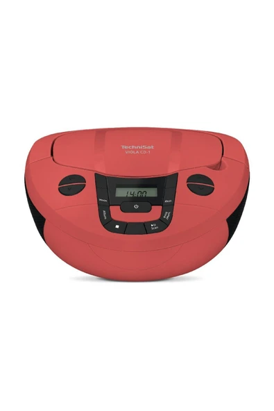 TechniSat Viola CD-1 KIRMIZI Stereo Müzik Seti | CD Çalar | FM Radyo | Bluetooth | USB MP3 | Taşınabilir Boombox ürün görseli 1
