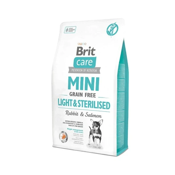 Brit Care Mini Light Sterillised Tavşanlı Tahılsız Küçük Irk Yetişkin Köpek Maması 2 Kg ürün görseli 1
