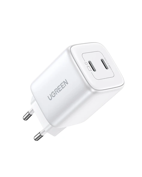 UGREEN Nexode 45W GaN Hızlı Şarj Cihazı USB-C QC PD 2xUSB-C, Beyaz, 15327 ürün görseli 1
