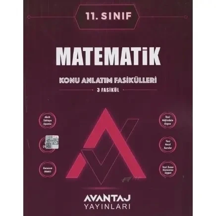 Avantaj 11.Sınıf Matematik Konu Anlatım Fasikülleri ürün görseli 1