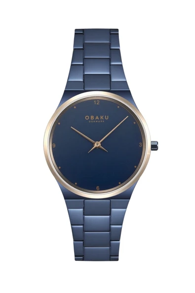 Obaku Denmark V305LXSLSL Quartz Çelik Lacivert Kadran Safir Cam 32 mm Kadın Kol Saati ürün görseli 1