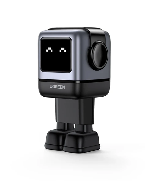 UGREEN Nexode Uno 65W Robot GaN Hızlı Şarj Cihazı 2xUSB-C, 1xUSB-A, Gri, 25685B ürün görseli 1