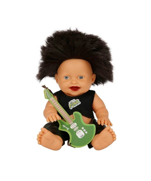 Punk Nil Bebek 23 cm 23495 Siyah İki Kulak Saçlı ürün görseli 1