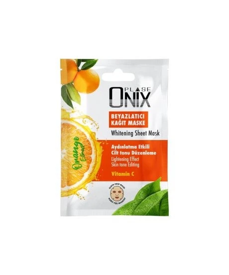 MORFOSE ONIX BEYAZLATICI KAĞIT YÜZ MASKESİ 20 ML (ORANGE) ürün görseli 1