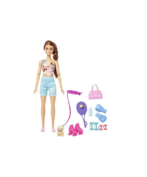 Barbie Spa Günü Bebekleri GKH73 HKT91 Spor Zamanı ürün görseli 1