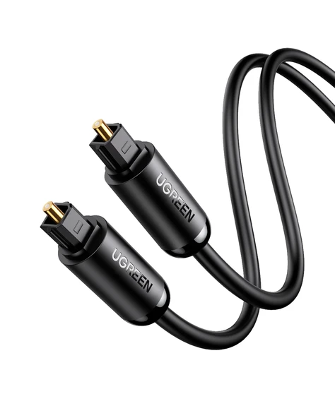 UGREEN Toslink Optik Ses Kablosu 1 m, Siyah, 70890 ürün görseli 1