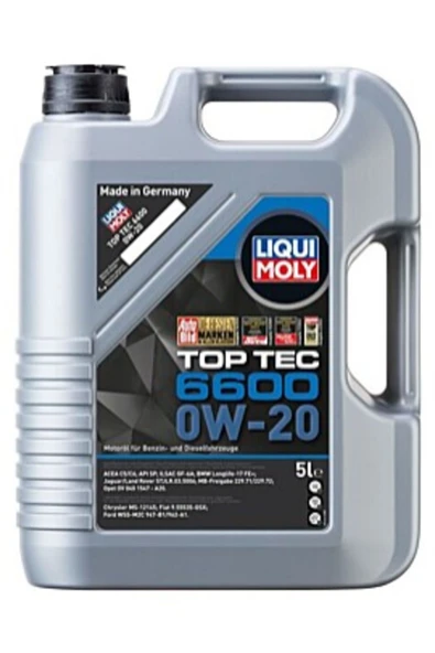 Liqui Moly Top Tec 6600 0W-20 5L Yeni Üretim Tarihli ürün görseli 1