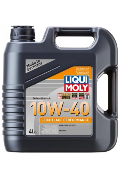 Liqui Moly Leichtlauf Performance 10W-40 Motor Yağı (4 Litre) Yeni Üretim Tarihli ürün görseli 1
