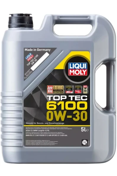Liqui Moly Top Tec 6100 0W-30 Motor Yağı 5 Litre Yeni Üretim Tarihli ürün görseli 1