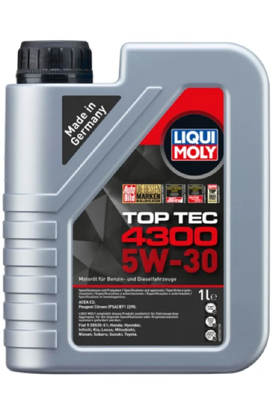 Liqui Moly Top Tec 4300 5W-30 Motor Yağı ( 1 Litre ) Yeni Üretim Tarihli ürün görseli 1