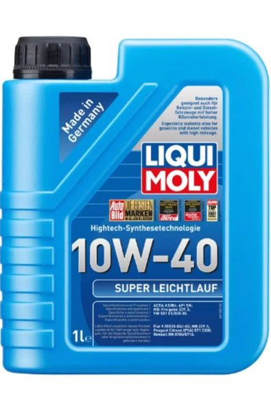 Liqui Moly Super Leichtlauf 10W-40 Sentetik Motor Yağı (1 Litre) Yeni Üretim Tarihli ürün görseli 1