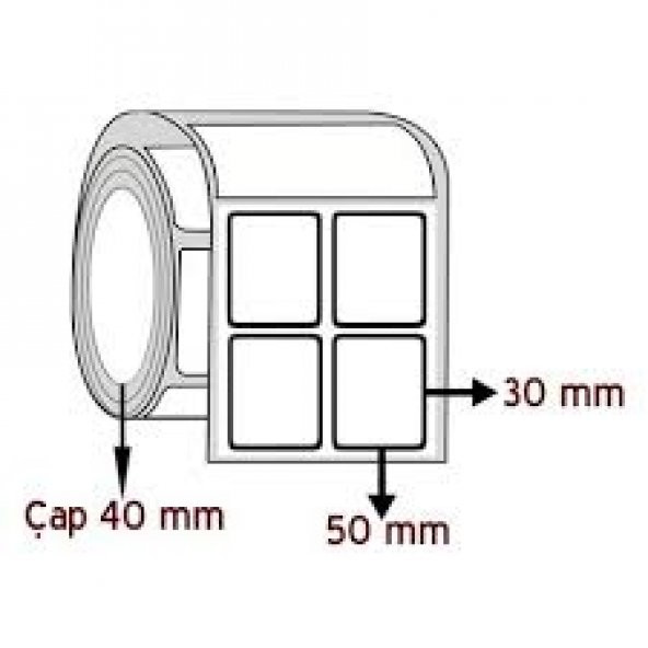 30X50 HASTENE BARKOD ETİKETİ 700 SARIM - Resim 3