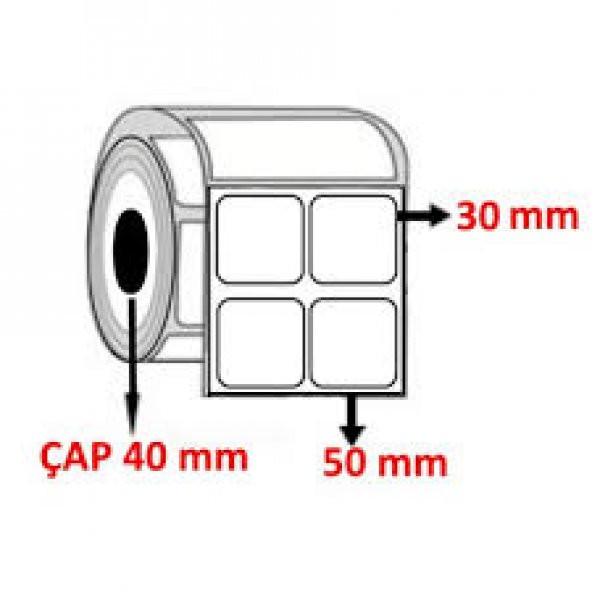 30X50 HASTENE BARKOD ETİKETİ 700 SARIM - Resim 6