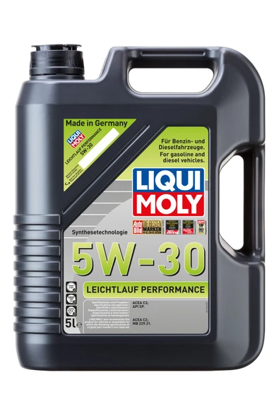 Liqui Moly Leichtlauf Performance 5W-30 (5 Litre) Yeni Üretim Tarihli ürün görseli 1