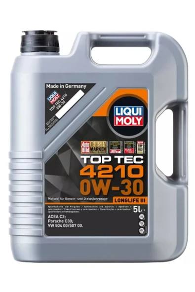 Liqui Moly Top Tec 4210 0W-30 (5 Litre) Yeni Üretim Tarihli ürün görseli 1