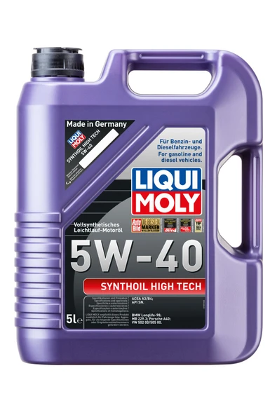 Liqui Moly Synthoil High Tech 5W-40 Motor Yağı (5 Litre) Yeni Üretim Tarihli ürün görseli 1