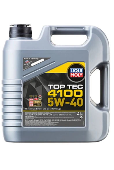 Liqui Moly Top Tec 4100 5W-40 (4 Litre) Yeni Üretim Tarihli ürün görseli 1